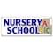 Signmission NURSERY SCHOOL BANNER SIGN licensed accredited kindergarten day care B-Nursery School - alternate 1